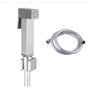 Aqua Brushed Nickel Square Toilet Bidet